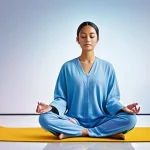Home 11 전문가의 뇌파 모니터링 팁 - **Prompt: Mental Serenity and Focused Awareness**
"A young adult, gender-neutral, with a calm an...