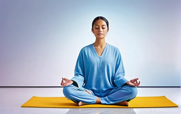 전문가의 뇌파 모니터링 팁 - **Prompt: Mental Serenity and Focused Awareness**
"A young adult, gender-neutral, with a calm an...